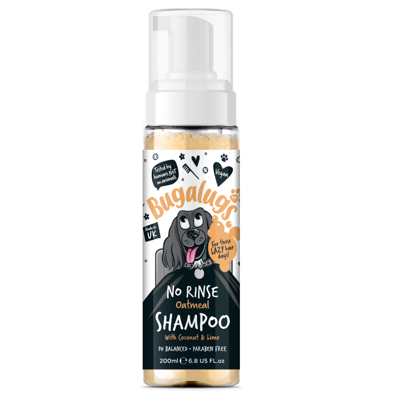 shampooing sans rinçage oatmeal pour chien bugalugs