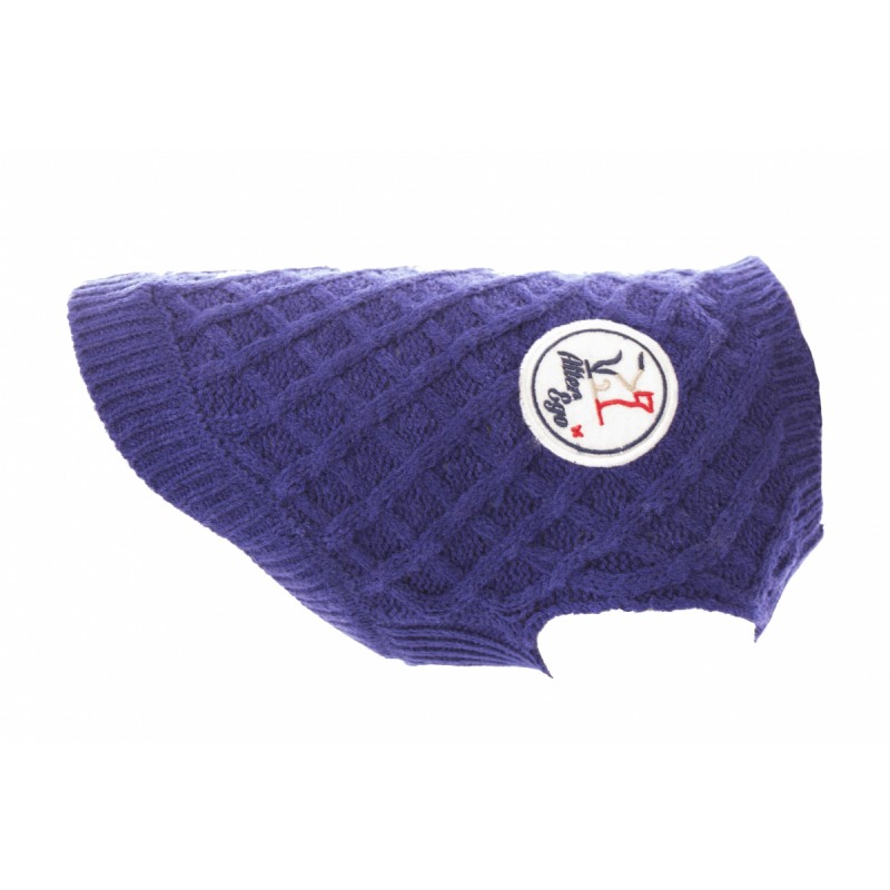 Pull pour chien bleu chasseur alpin alter ego by martin sellier