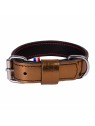Collier chien en cuir cuivre métalisé  dakota martin sellier