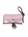 sac en cuir rose métallisée Poopi dakota martin sellier
