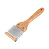 carde double pour chien à tête flexible Artero côté gris pointes fines