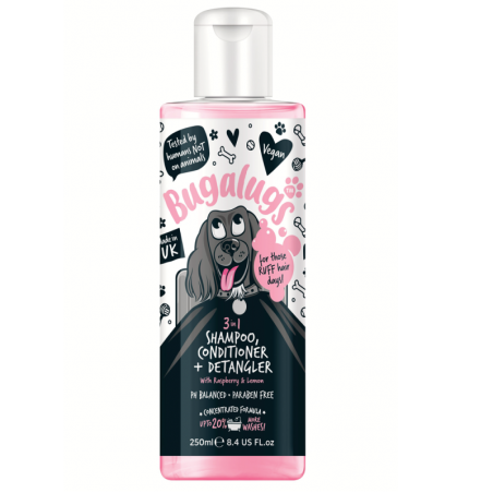 shampooing pour chien 3 en 1 bugalugs