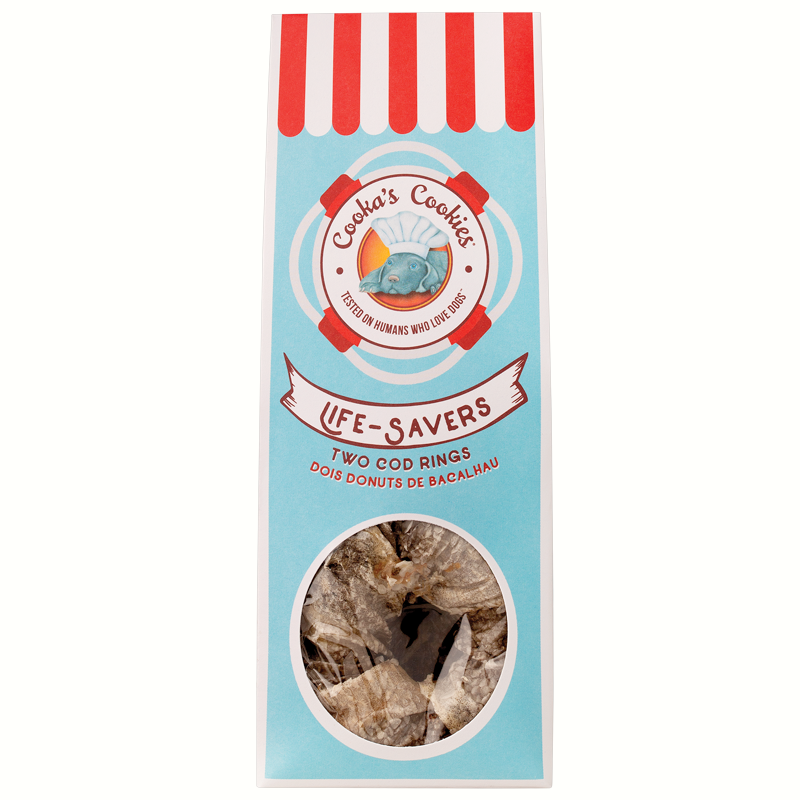 anneaux morue friandises pour chien cooka's cookies