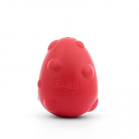 oeuf rouge résistant jouet pour chien frogg