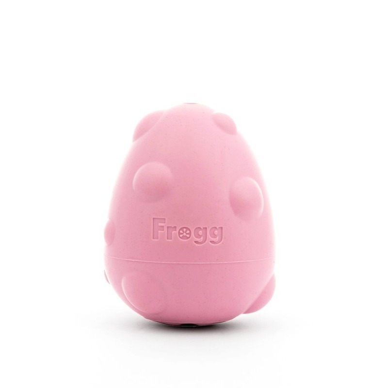 oeuf rose résistant jouet pour chien frogg