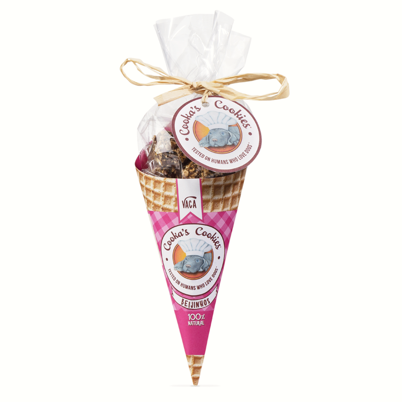 cornet de friandises boeuf pour chien cooka 's cookies