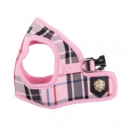 harnais veste pour chien rose junior puppia