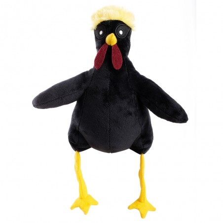 peluche coq noir pour chien martin sellier