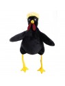 peluche coq noir pour chien martin sellier