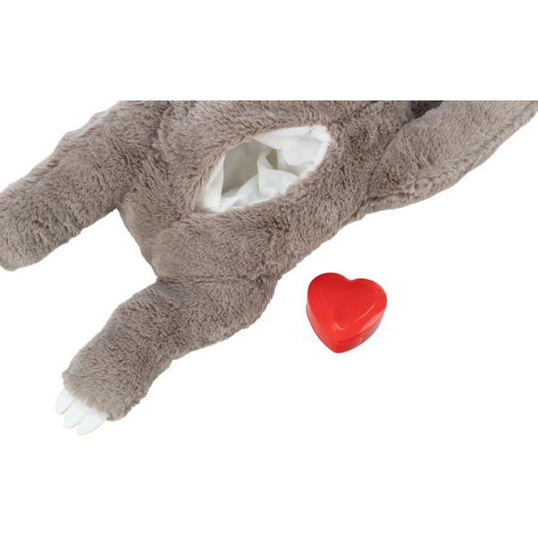 peluche pour chien junior paresseux avec coeur pulsant intégré