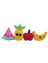 lot de 4 jouets flottants pour chien fun fruits Doogy