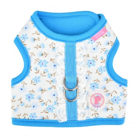 harnais veste lobelia bleu pour chien pinkaholic