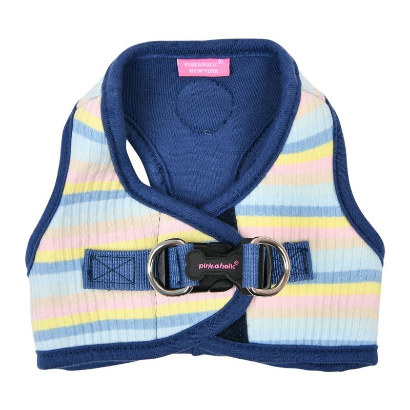 harnais veste pour chien bleu maire pinkaholic de dos