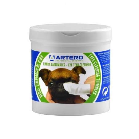 doigtiers pour nettoyer les yeux chien artero