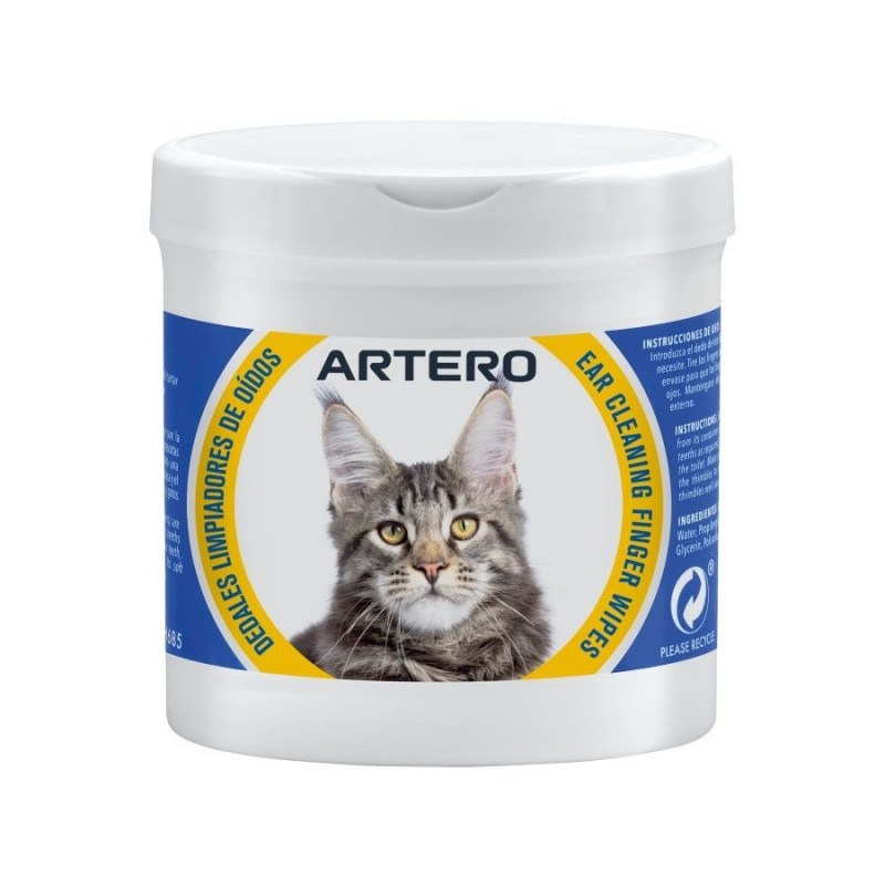 doigtiers pour nettoyer les oreilles des chats Artero