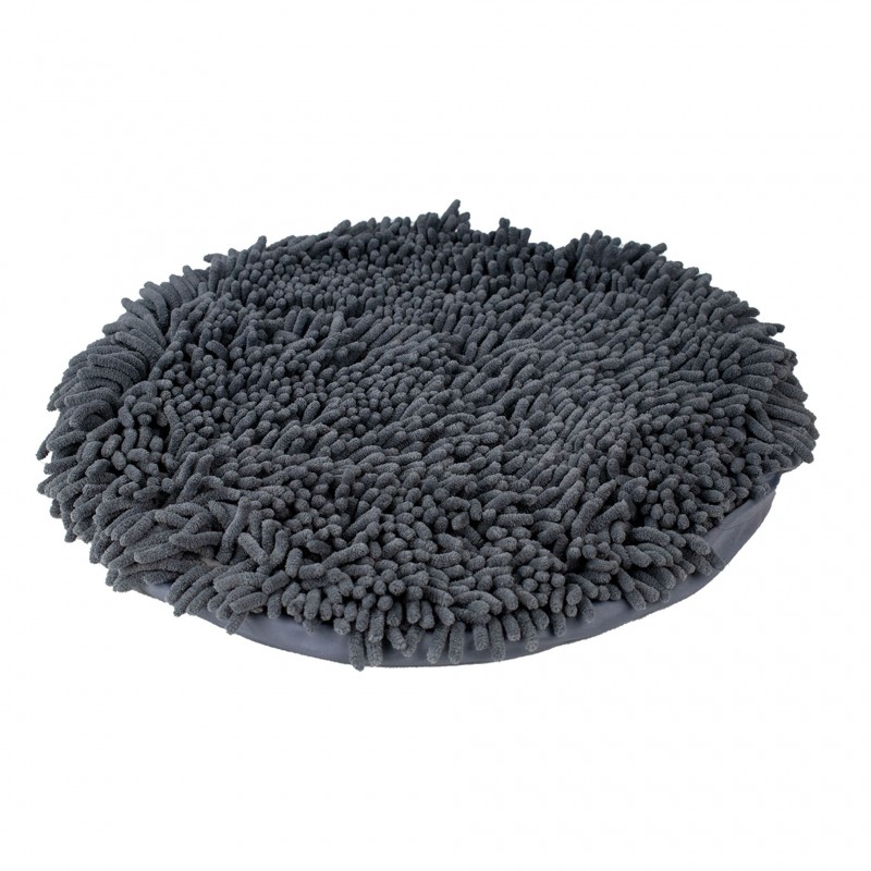 tapis de fouille circulaire gris pour chien doogy