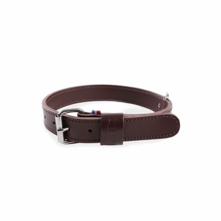 collier pour chien en cuir marron collection 107 martin sellier
