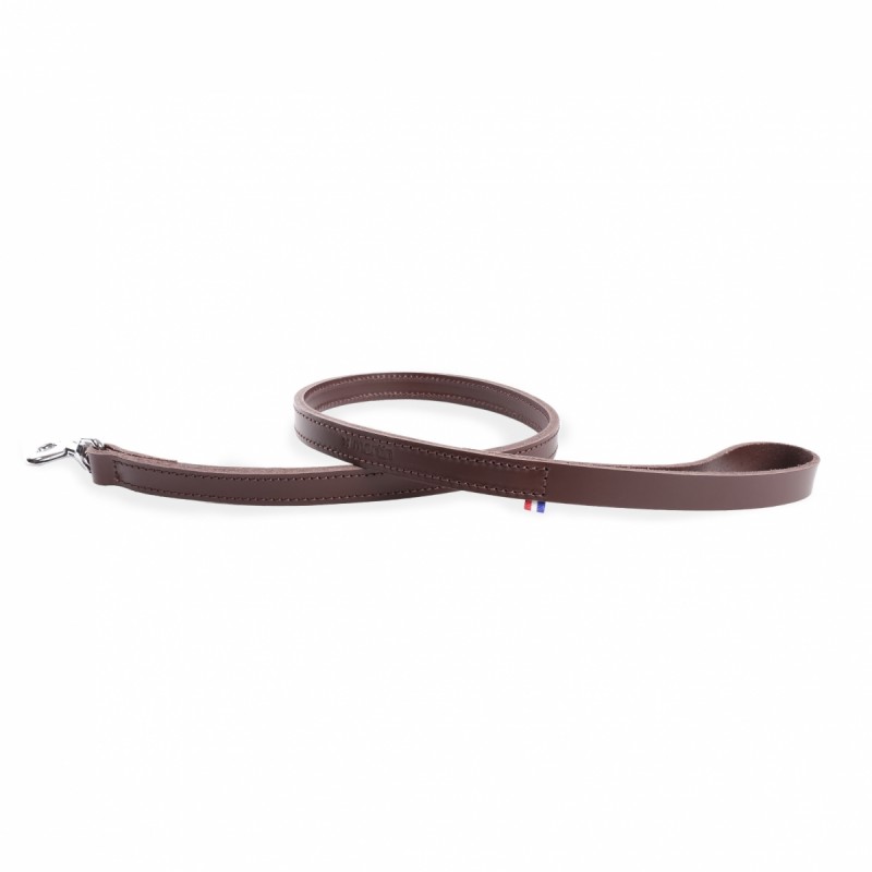 laisse pour chien en cuir marron collection 107 martin sellier