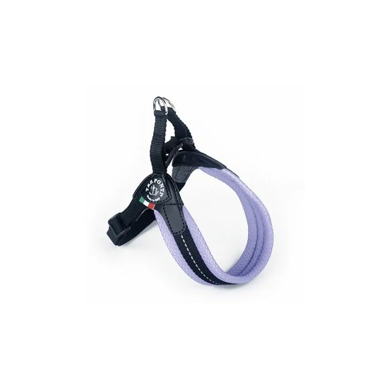 harnais pour chien mauve réglable confort pastel tre ponti