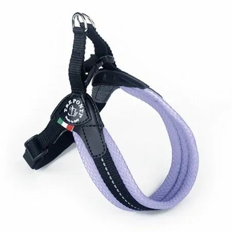 harnais confort pastel violet réglable pour chien tre ponti