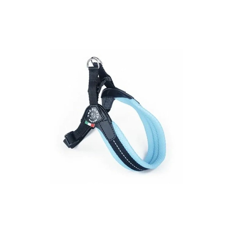 harnais pour chien bleu réglable confort pastel tre ponti