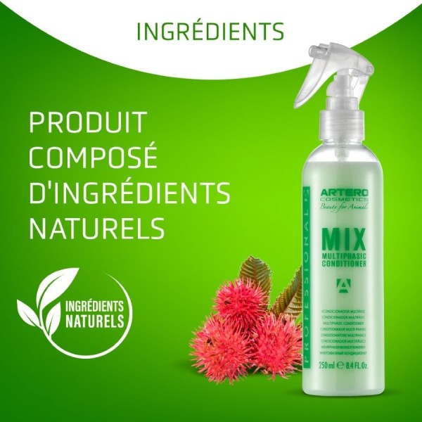 Après shampooing pour chien et chat Mix Artero ingrédients naturels