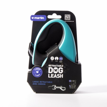 laisse pour chien enrouleur cordon bleue 2 soft martin sellier