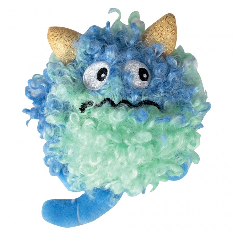 balle peluche monstre bleu pour chien doogy