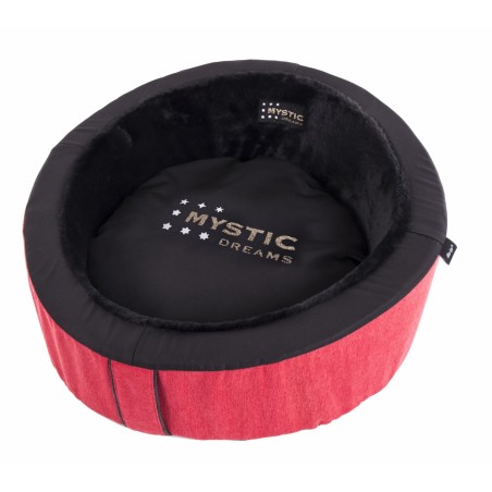 corbeille ronde rouge collection mystic dream pour chien et chat martin sellier