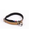 collier pour chat en cuir cuivre métallisé dakota martin sellier