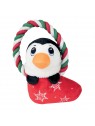 peluche pingouin avec corde pour chien Doogy