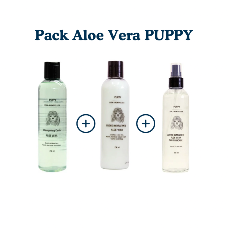 pack aloe vera pour chien PUPPY