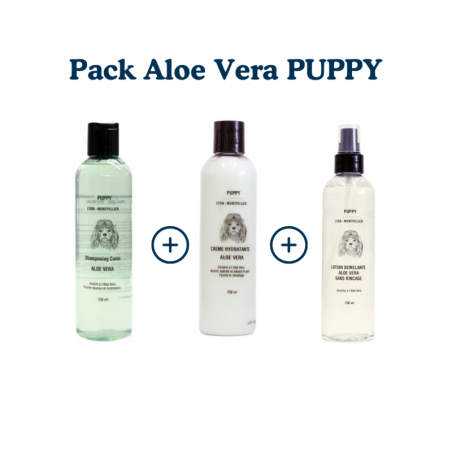 pack aloe vera pour chien PUPPY