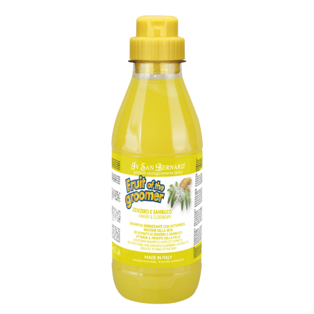 shampooing chien anti-démangeaison  sureau gingembre fruit of groomer iv san bernard