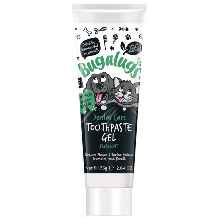 dentifrice chien gel dental care menthe fraiche bugalugs