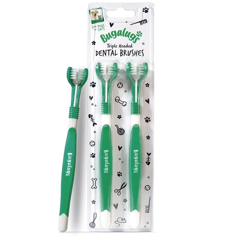 brosse à dents chien triple tête Bugalugs