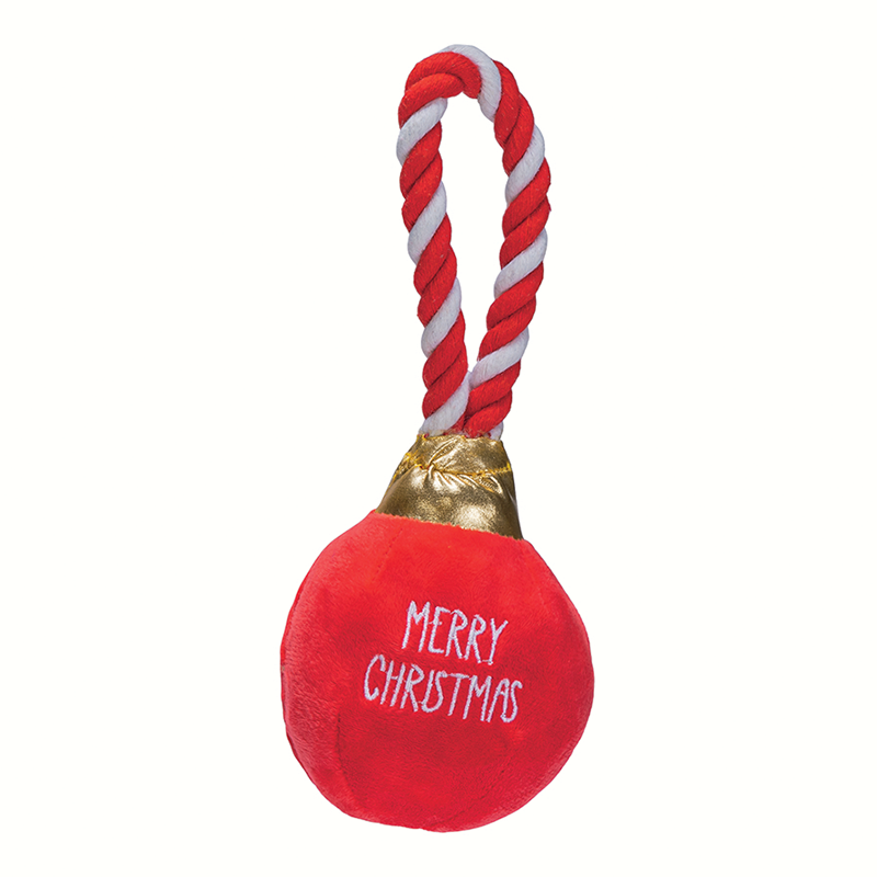 peluche boule de Noël pour chien Beeztees