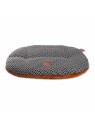 coussin ovale marron collection montaigne pour chien et chat martin sellier