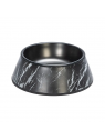 gamelle chien noire motif marbre designed by lotte