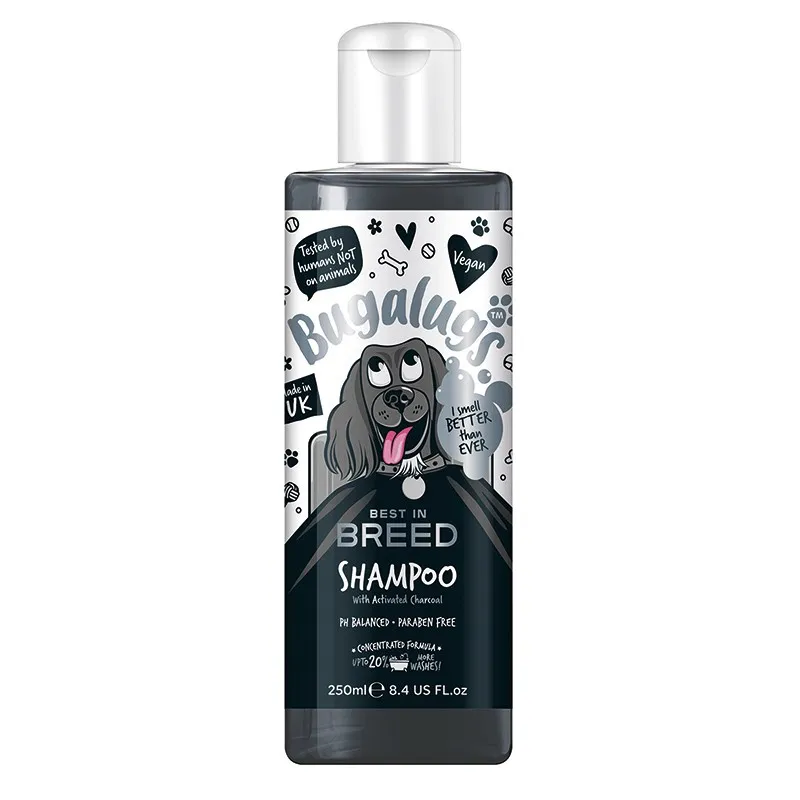 shampooing best in breed au charbon pour chien bugalugs