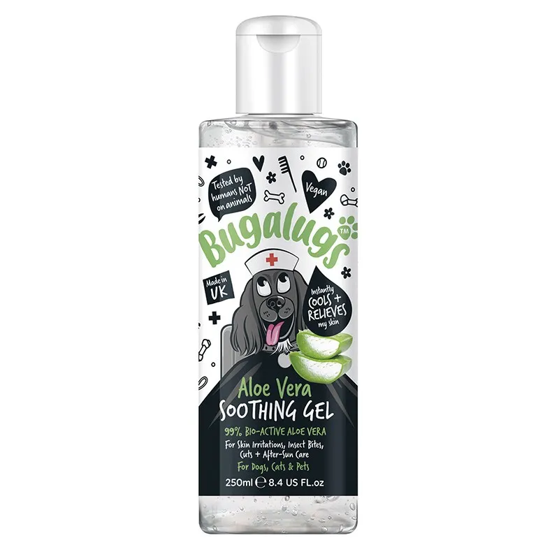 gel apaisant aloe vera pour chien bugalugs