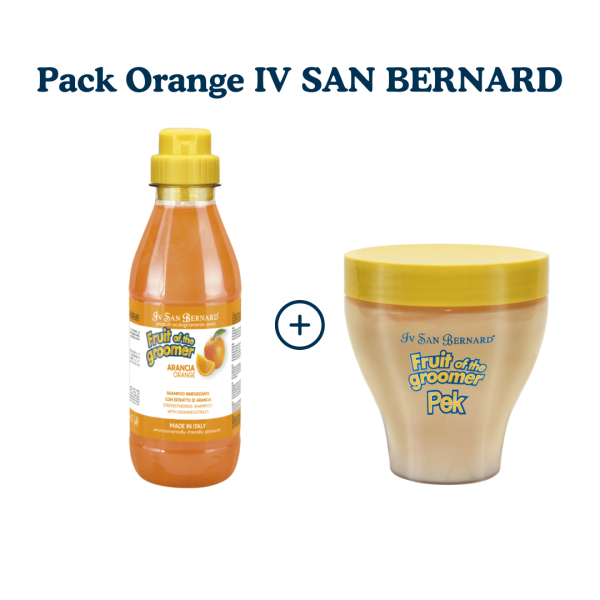 pack pour chien et chat anti chute orange fruit of groomer IV SAN BERNARD