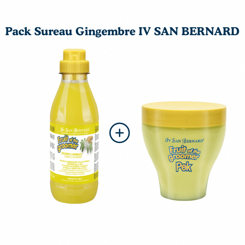 pack pour chien anti-démangeaisons sureau gingembre fruit of groomer iv san bernard