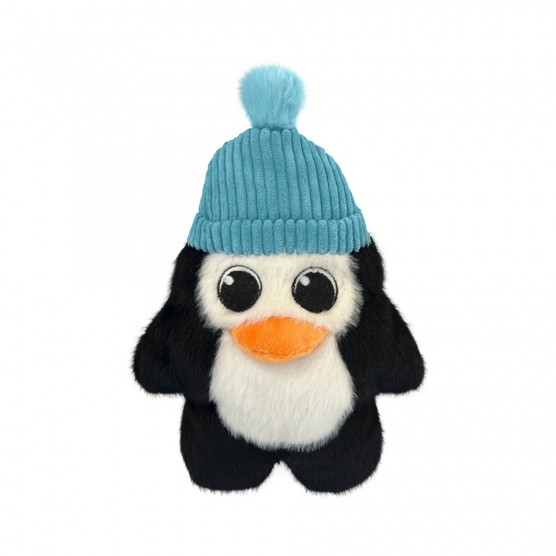 peluche holiday snuzzles penguin pour chien kong