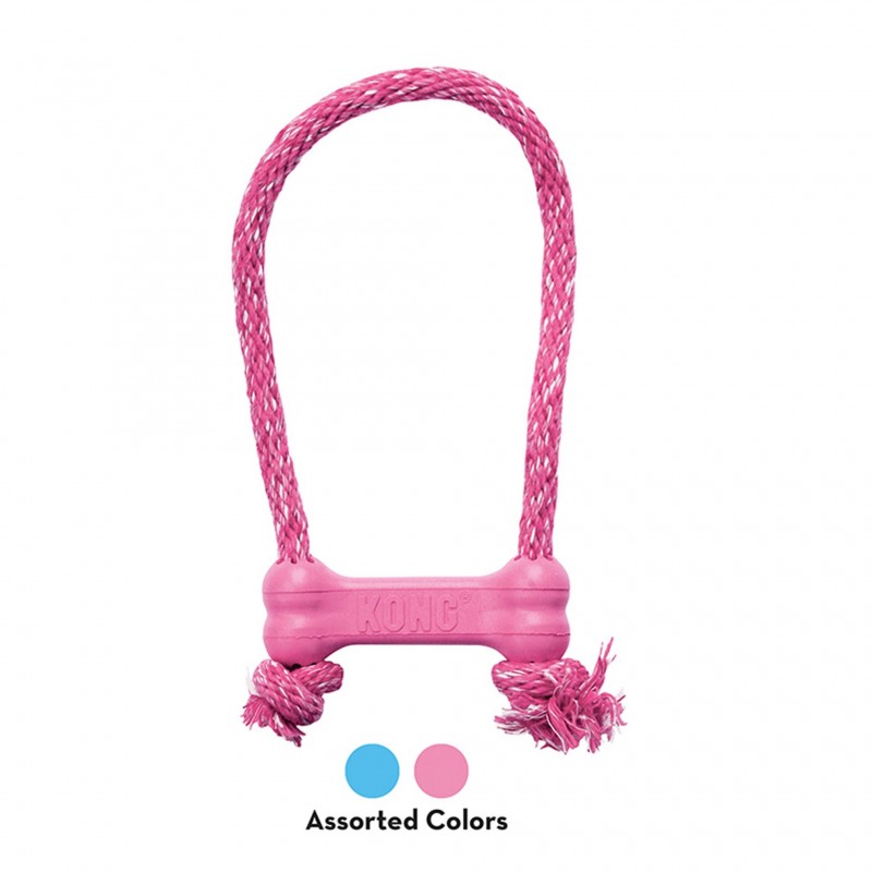 jouet pour chiot Goody bone avec corde kong