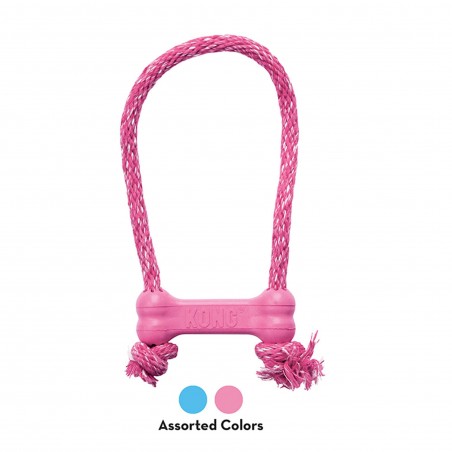 jouet pour chiot Goody bone avec corde kong