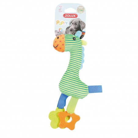 peluche puppy rio girafe pour chiot zolux