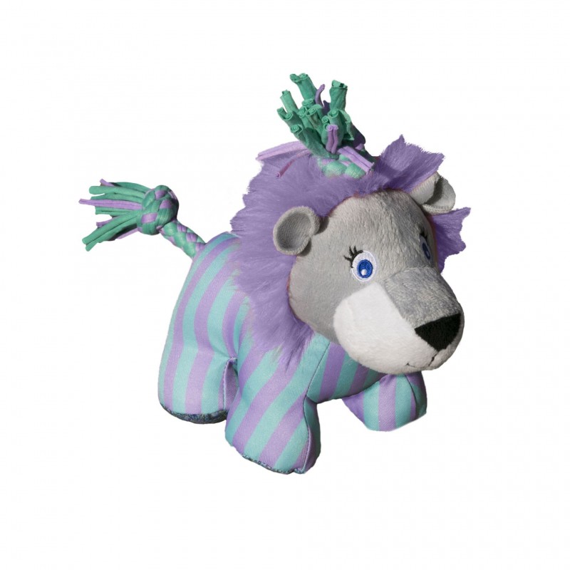 peluche carnival lion knots pour chien kong