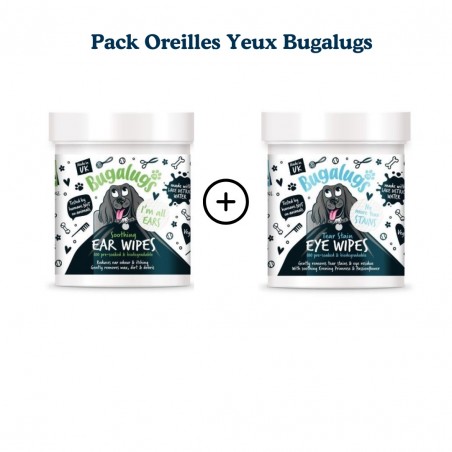 pack yeux et oreilles pour chien bugalugs