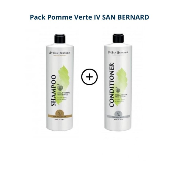pack pour chien et chat à poils longs pomme verte iv san bernard